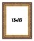 Museum Gold Picture Frame - UV Acrylic, Foam Board Backing, Hanging Hardware